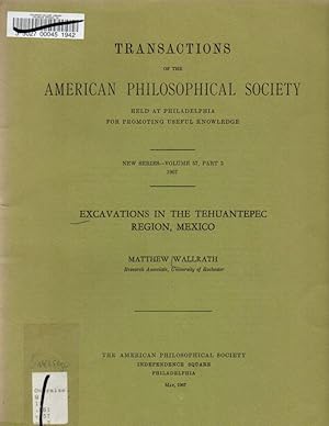 Immagine del venditore per Excavations in the Tehuantepec Region, Mexico (Transactions of the American Philosophical Society Volume 57, Part 2, 1967) venduto da Clausen Books, RMABA