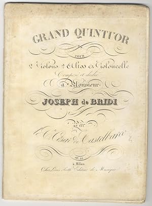 Immagine del venditore per [Op. 10]. Grand Quintuor pour 2 Violons 2 Altos & Violoncelle Compos et dedi  Monsieur Joseph de Bridi. [Parts] venduto da J & J LUBRANO MUSIC ANTIQUARIANS LLC