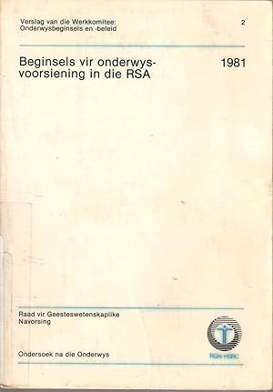 Seller image for Beginsels vir onderwysvoorsiening in die RSA for sale by Snookerybooks