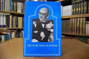 Seller image for 100 Jahre Fritz Schffer. Politik in schwierigen Zeiten. Katalog der Ausstellung im Museum Kloster Asbach 12. Mai-15. August 1988. for sale by Gppinger Antiquariat