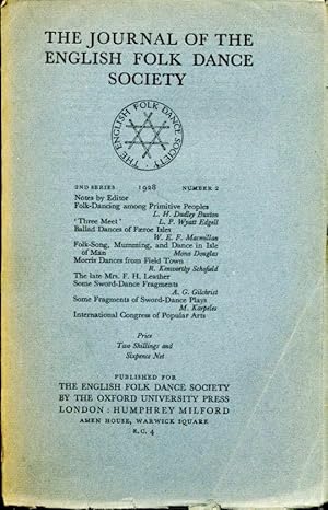 The Journal of the English Folk Dance Society : Second Series No 2 : 1928