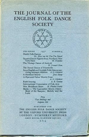 The Journal of the English Folk Dance Society : Second Series No 4 : 1931