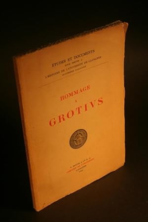 Seller image for Hommage a Grotius. for sale by Steven Wolfe Books