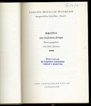 Immagine del venditore per Schriften zur sozialen Frage. Hrsg. von Karl Janssen. Ausgewhlte Schriften, Band 1. venduto da Antiquariat Liberarius - Frank Wechsler