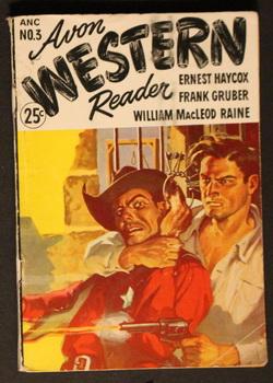 Seller image for AVON WESTERN READER. - ( 1947; #3 -- Pulp Digest Magazine ) - McQuestion Rides by Ernest Haycox; King Copper by Frank Gruber; The End of the Trail by William MacLeon Raine; for sale by Comic World