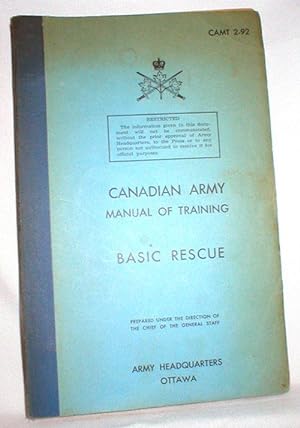 Seller image for Canadian Army Manual of Training; Basic Rescue for sale by Dave Shoots, Bookseller