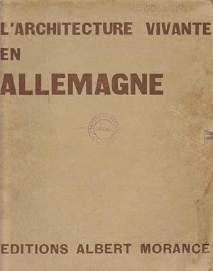 Image du vendeur pour L'Architecture Vivante en Allemagne. (quatrime srie Erich Mendelsohn) mis en vente par adr. van den bemt