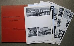 Bild des Verkufers fr Moderne Schweizer Architektur. Architecture Moderne Suisse. Modern Swiss Architecture. 2nd Part 1, 1942. zum Verkauf von adr. van den bemt