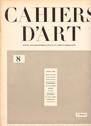 Seller image for Cahiers D'Art. 1926,Nr.8. for sale by adr. van den bemt