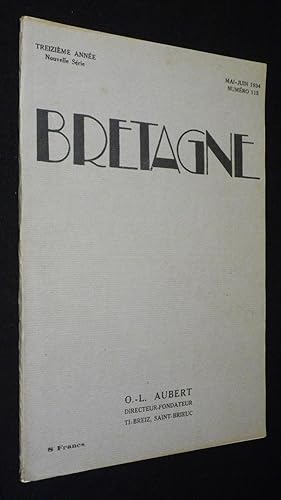 Bild des Verkufers fr Bretagne (treizime anne - n115, mai-juin 1934) zum Verkauf von Abraxas-libris