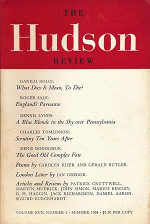 Image du vendeur pour The Hudson Review Volume XVII, Number 2, Summer 1964 mis en vente par Good Books In The Woods