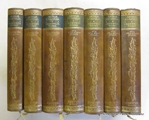 Gesammelte Werke in zwei Abteilungen. 7 Bände. Berlin, S. Fischer, 1912. Mit Porträt. Braune Orig...