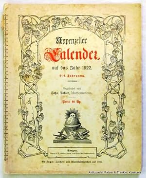 Bild des Verkufers fr 201. Jg. Trogen (1921). Mit zahlr. Illustrationen. Ohne Seitenzhlung (52 Bl.). Or.-Umschlag.; Rcken mit kl. Lsuren, stockfleckig. zum Verkauf von Jrgen Patzer