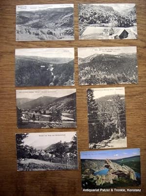 8 Ansichtskarten (7 s/w in Lichtdruck, 1 farbig) mit Motiven aus den Hoch-Vogesen (Münstertal), n...