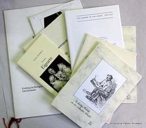 Sammlung von 8 literarischen oder biographischen Kleinschriften, Privat- oder Sonderdrucken, jewe...