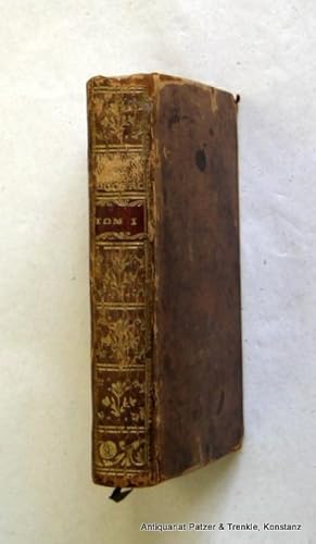 Bild des Verkufers fr Poesies diverses. Nur Band 1 (von 2). Paris, Frres Etiennes, 1760. Kl.-8vo. (Rckenhhe 14,3 cm). 2 Bl., 336 S. Braun Kalblederbd. d. Zt. mit reicher Rckenvergoldung; Kapitale u. Ecken beschabt, Rcken u. Gelenke strker berieben. zum Verkauf von Jrgen Patzer