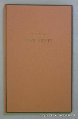 Zwei Briefe aus Spiel der Herzen. Erzählungen und Novellen. Privatdruck. (Frankfurt, Umschau, ca....