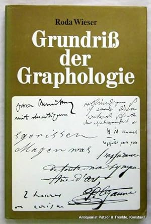 Seller image for Grundri der Graphologie. Mnchen, Reinhardt, 1969. 190 S., 1 Bl. u. Schriftprobenheft. Or.-Lwd. mit Schutzumschlag. for sale by Jrgen Patzer