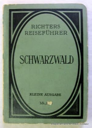 Seller image for Der Schwarzwald. Kleine Ausgabe. Freiburg, Lorenz, (1913). Kl.-8vo. Mit 8 (statt 9) gefalteten Karten u. Plnen u. 1 Panorama vom Feldberg. 264 S., 3 Bl. u. 24 S. Inseratenanhang. Or.-Kart.; Kanten beschabt. (Richters Reisefhrer). - Ohne die bersichtskarte. for sale by Jrgen Patzer