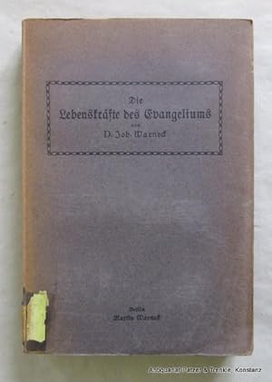 Seller image for Die Lebenskrfte des Evangeliums. Missionserfahrungen innerhalb des animistischen Heidentums. 6. Auflage. Berlin, Warneck, 1922. XV, 359 S. Or.-Kart.; Rcken verblat u. mit Signaturschild, nicht beschnitten. for sale by Jrgen Patzer