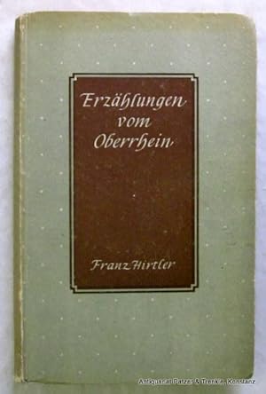 Imagen del vendedor de Erzhlungen vom Oberrhein. Neubearbeitete Ausgabe von "Heimkehr aus der Fremde". Karlsruhe, Mller, (1947). Mit Illustrationen von H. Bogislav Groos. 289 S., 3 Bl. Or.-Pp.; Kanten beschabt, Kapitale etw. bestoen. a la venta por Jrgen Patzer