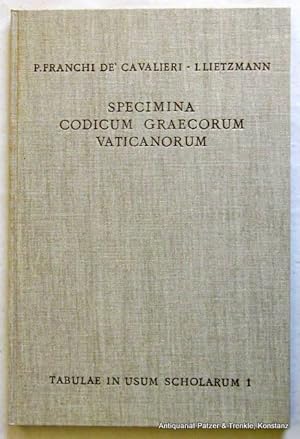 Coll. Pio Franchi de' Cavalieri et Johannes Lietzmann. Ed. iterata et aucta. Berlin u. Leipzig, D...