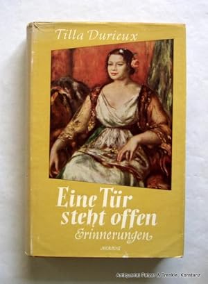 Bild des Verkufers fr Eine Tr steht offen. Erinnerungen. 10. Tsd. Berlin, Herbig, 1954. Mit Tafelabbildungen. 341 S. Or.-Lwd. mit Schutzumschlag; dieser mit Randbeschdigungen u. Gebrauchsspuren. zum Verkauf von Jrgen Patzer