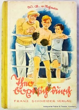 Seller image for Theo boxt sich durch. 11. Tsd. Leipzig, Franz Schneider, ca. 1930. Kl.-8vo. Mit farbigem Titelbild u. Illustrationen von Emmerich Huber. 111 S. Farbiger Or.Hlwd.; etwas stockfleckig u. gelockert. for sale by Jrgen Patzer