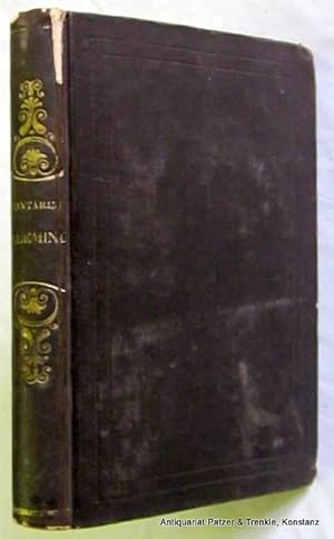 Image du vendeur pour Contarini Fleming. A Romance. Leipzig, Tauchnitz, 1846. Kl.-8vo. Mit gestochenem Portrt. VI, 341 S. Lwd.d.Zt. mit Rckenvergoldung; Kapitale u. Ecken bestoen, ein Gelenk u. Kapitale mit kl. Fehlstellen. (Collection of British Authors, XCIII). - Tlw. stock- u. vereinzelt fingerfleckig. mis en vente par Jrgen Patzer