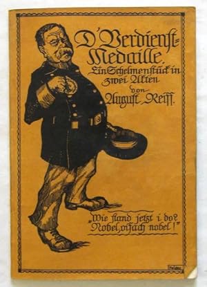 Seller image for D'Verdienstmedaille. Ein Schelmenstcklein in 2 Akten. 3. Tsd. Stuttgart, Strecker & Schrder, ca. 1910. 48 S. Illustr. Orig.-Umschlag; gering angestaubt. for sale by Jrgen Patzer