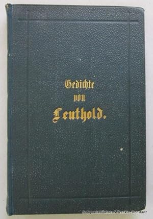 Seller image for Gedichte. Frauenfeld, Huber, 1879. 2 Bl., 300 S. Grner Leinenband d. Zt. mit goldgeprgtem Deckeltitel; oberes Kapital etw. beschdigt. for sale by Jrgen Patzer