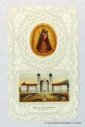 Seller image for mit 2 farbigen Lithographien und Stanzspitze. 10,5 : 6,5 cm. Einsiedeln, Benziger, ca. 1900. for sale by Jrgen Patzer