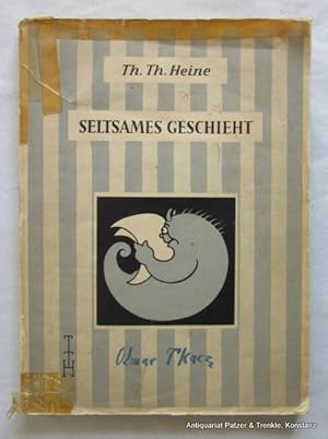 Bild des Verkufers fr Seltsames geschieht. Braunschweig, Klemm, (1949). Gr.-8vo. Mit zahlreichen, teils ganzseitigen Illustrationen des Verfassers. 144 S. Illustrierter Or.-Umschlag; Rnder tlw. mit Tesafilm geklebt, handschriftliche Vermerke auf Vorder- u. Rckendeckel. zum Verkauf von Jrgen Patzer