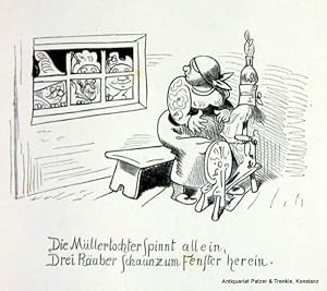 Die kühne Müllerstocher. Der Schreihals. Die Prise. 12.-16. Tsd. Stuttgart, DVA, ca. 1908. 8vo. 3...