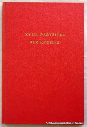 10. - 21. März 1939. Moskau, Vlg. für fremdsprachige Literatur, 1939. 86 S., 1 Bl. Original(?)-Le...