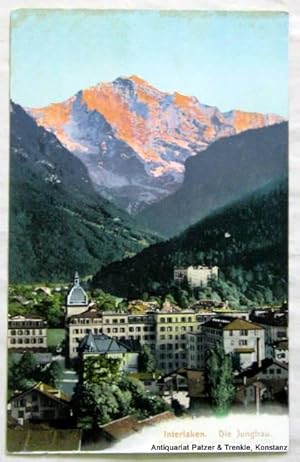 Bild des Verkufers fr Farbige Ansichtskarte. Ungelaufen. Verlag: R. Gabler, Interlaken, ca. 1910. (1051). zum Verkauf von Jrgen Patzer