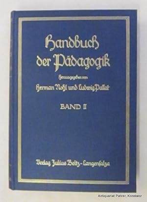 Seller image for Langensalza, Beltz, 1929. VII, 344 S. Or.-Lwd. (Handbuch der Pdagogik, 2). for sale by Jrgen Patzer