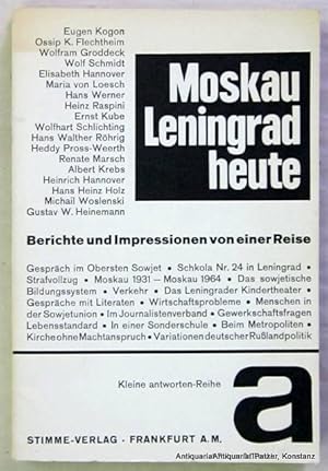 Berichte und Impressionen von einer Reise. Hrsg. von Hildburg Bethke u. Werner Jaspert. Frankfurt...