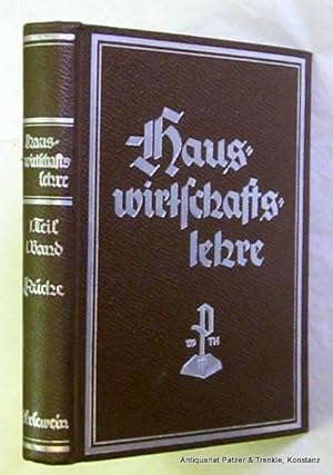 Seller image for Hauswirtschaftslehre. Wegweiser zur Ausbildung und Weiterbildung fr das gesamte Wirken und Schaffen im Deutschen Haushalt. 1. Teil: Ernhrungs- und Kochlehre. I. Band. Mnchen, Peter, (1940). Lex.-8vo. Mit teils farbigen Tafeln u. Illustrationen. XI, 396 S. Or.-Lwd. mit Silberprgung; Schnitt etw. stockfleckig. - Gutes Exemplar. for sale by Jrgen Patzer