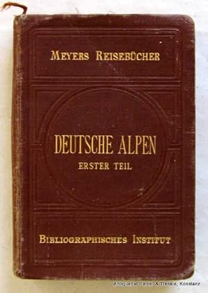 Bild des Verkufers fr Erster Teil: Bayerisches Hochland, Allgu, Vorarlberg; Tirol., Bergamasker Alpen, Gardasee. 10. Auflage. Leipzig, Bibliograph. Institut, 1908. Mit 29 (statt 31) meist gefalteten Karten u. Plnen u. 15 Panoramen. XII, 372 S. u. 56 S. mit Anzeigen. Or.-Lwd.; etwas berieben, Gelenke mit kl. Beschdigungen. (Meyers Reisebcher). zum Verkauf von Jrgen Patzer