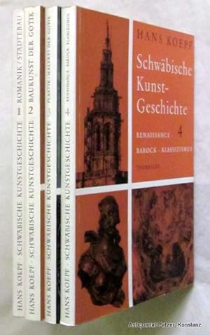 Schwäbische Kunstgeschichte. 4 Bände. Konstanz, Thorbecke, 1961-1965. Mit zahlreichen Abbildungen...