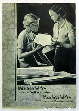 Wäscheschäden verhüten, hilft Devisen ersparen" (Umschlagtitel). Broschüre des "Reichsinnungsverb...