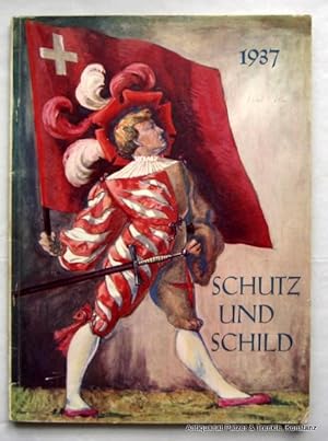 (Jahrgang) 1937. Kalender. Zürich, Orell Füssli, (1936). Mit illustriertem Kalendarium u. 8 Farbt...