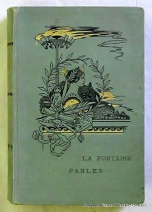 Image du vendeur pour Fables de La Fontaine. Avec de nouvelles remarques explicatives, philologiques et littraires par Felix Lemaistre. Prcd de la vie de l'auteur par Auger et de son loge par Champfort. Paris, Garnier, ca. 1890. Mit zahlreichen Holzstich-Illustrationen auf Tafeln nach Staal. 2 Bl., XLIV, 416 S. Illustrierter Or.-Lwd.; gering angestaubt. mis en vente par Jrgen Patzer