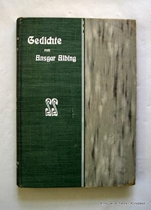 Image du vendeur pour Gedichte. Als Manuskript gedruckt. Freiburg, Herder, 1905. Kl.-8vo. VIII, 172 S. Or.-Hlwd. mit Jugendstil-Ornament u. illustrierten Vorstzen; Kanten beschabt. mis en vente par Jrgen Patzer