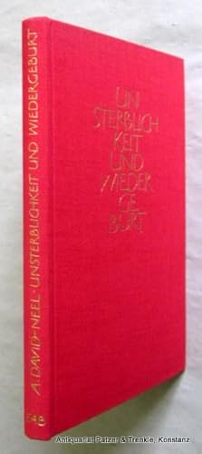 Seller image for Unsterblichkeit und Wiedergeburt. Lehren und Bruche in China, Tibet und Indien. Aus dem Franzsischen von Fritz Montfort. Wiesbaden, Brockhaus, 1962. 125 S., 1 Bl. Or.-Lwd. mit Schutzumschlag; dieser mit Einriss. for sale by Jrgen Patzer