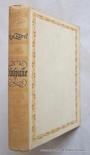 Seller image for Anspunne. Wie's der Haselmuuswyter ergangen isch. Bern, Francke, 1924. Mit Schmucktitel von Rudolf Mnger. 359 S. Or.-Pp.; ; etwas stockfleckig, Rcken gebrunt. for sale by Jrgen Patzer