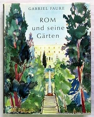 Imagen del vendedor de Rom und seine Grten. Ins Deutsche bertragen von Hermann Schreiber. Wrzburg, Zettner, 1960. Durchgehend mit teils ganzseitigen fotografischen Abbildungen. 196 S., 4 Bl. Or.-Lwd. mit farbigem Schutzumschlag. (Schne Lnder). a la venta por Jrgen Patzer