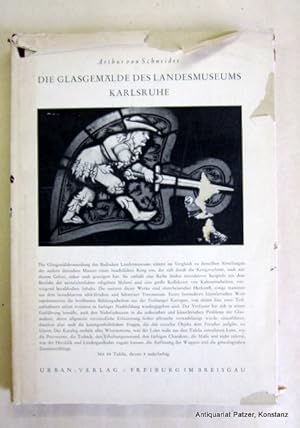 Bild des Verkufers fr Die Glasgemlde des Badischen Landesmuseums Karlsruhe. Freiburg, Urban-Verlag, 1950. Fol. 91 S. u. Tafelteil mit 84 (4 farbigen) Tafeln. Or.-Hlwd. mit Schutzumschlag; dieser mit Beschdigungen. (Verffentlichungen des badischen Landesmuseums, II). zum Verkauf von Jrgen Patzer