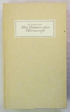 Bild des Verkufers fr Die Gttin der Vernunft. bers. von Luise Laporte. Mnchen, Biederstein, 1948. 4 Bl., 245 S., 1 Bl. Orig.-Pappband. zum Verkauf von Jrgen Patzer